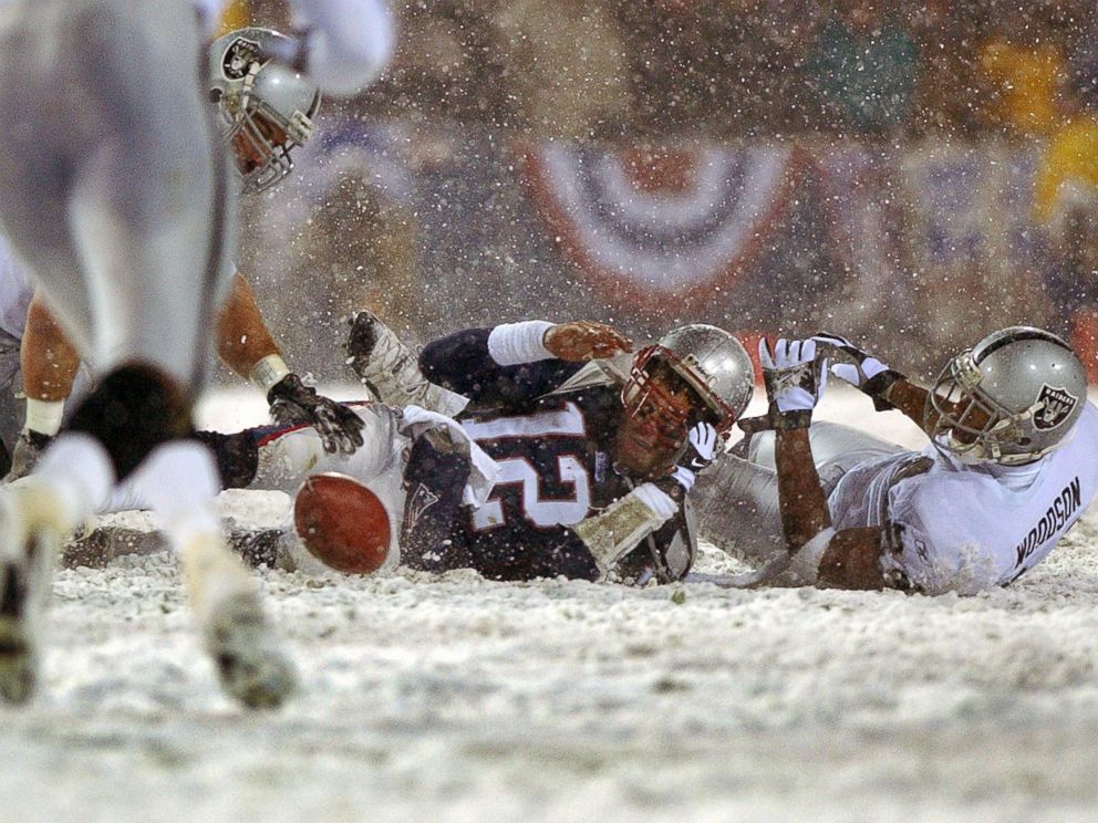 Tom Brady & Charles Woodson New England Patriots & Oakland