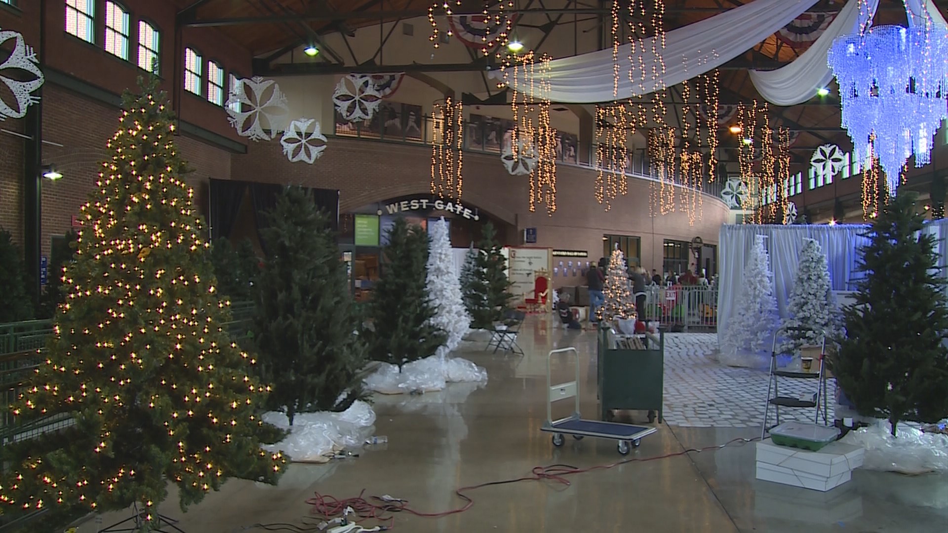 Slugger Field transformed into The 'Festival of Trees and Lights