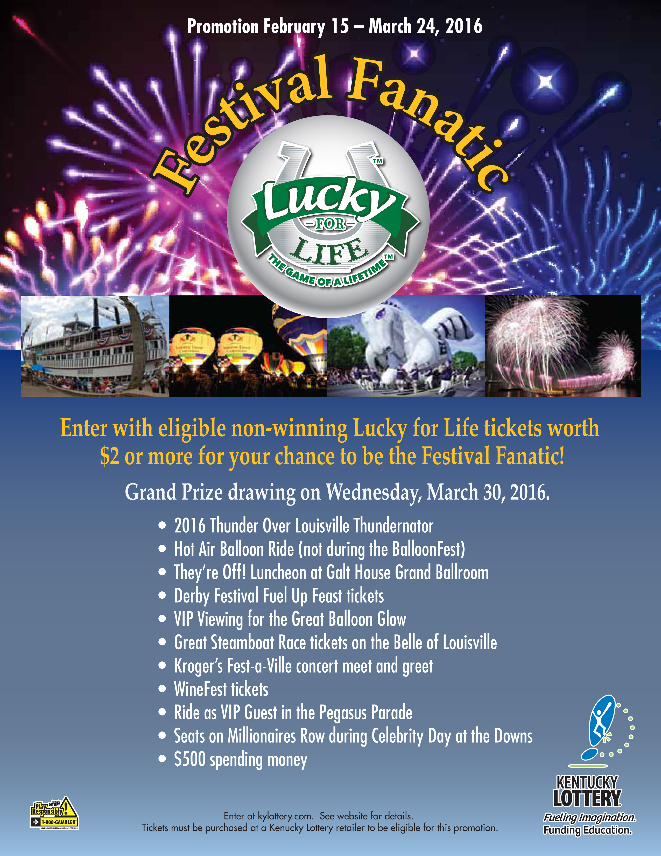 KDF and Kentucky Lottery looking for the 2016 Festival Fanatic 
