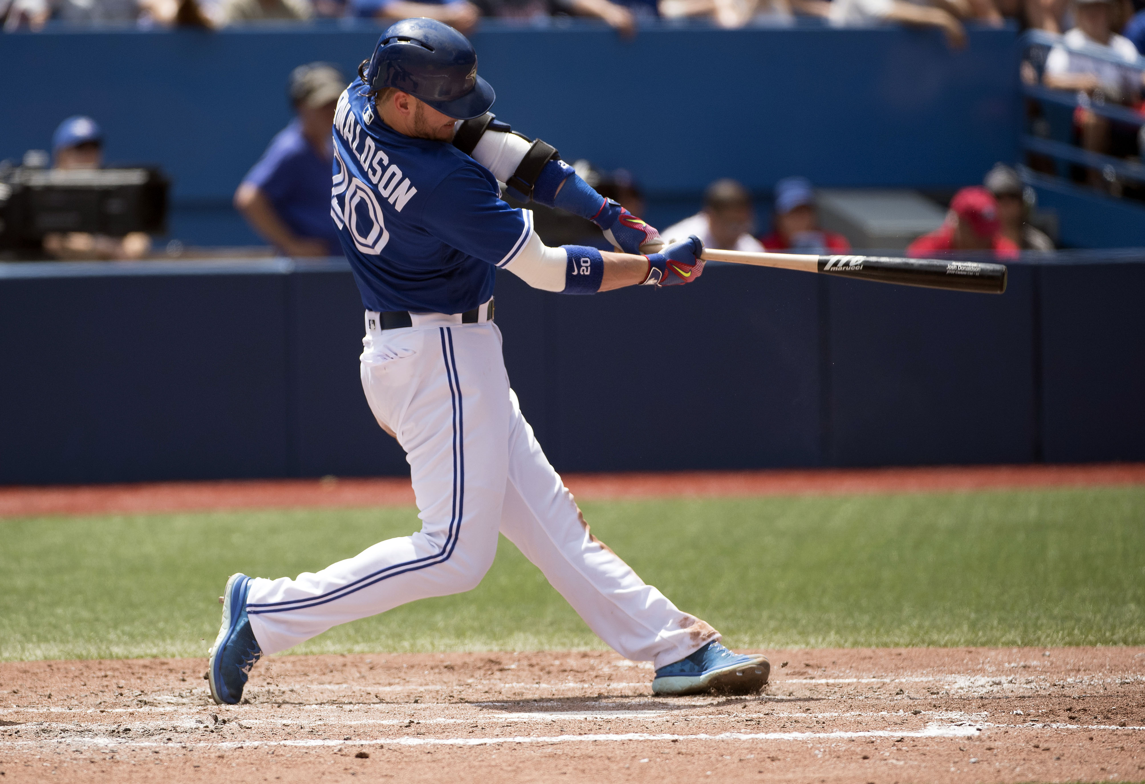 Josh Donaldson of the Toronto Blue Jays bats during MLB game