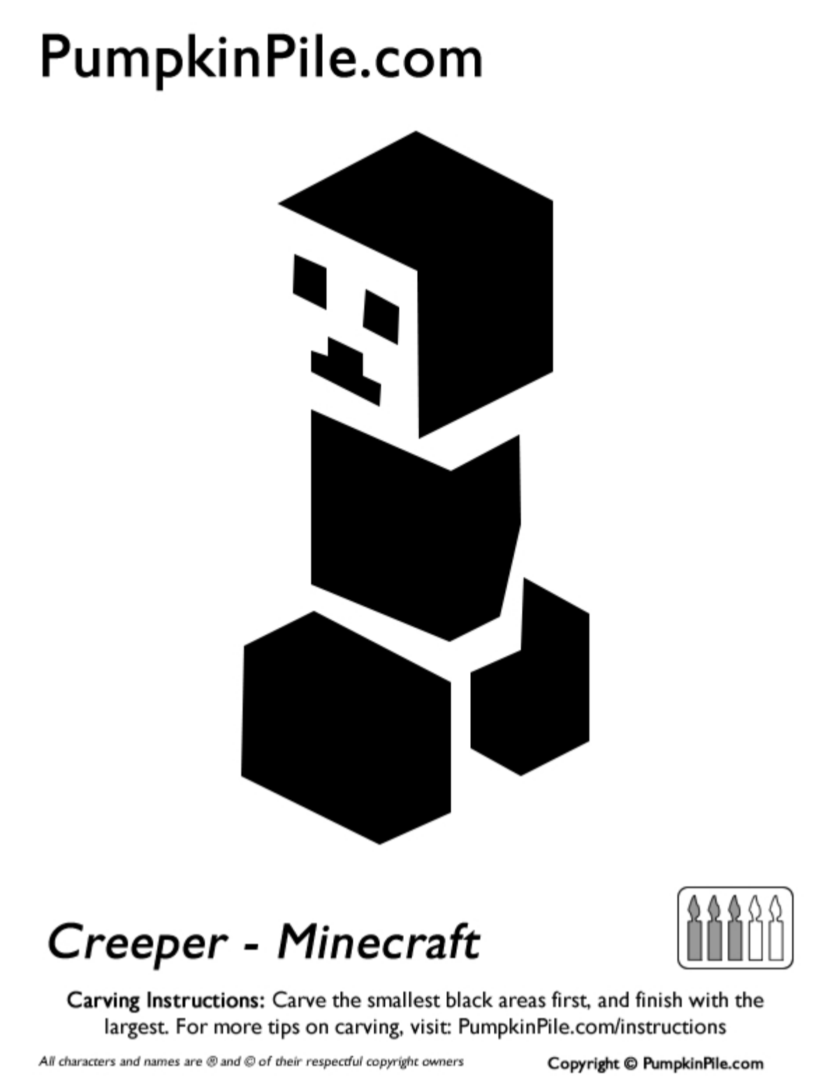 minecraft-pumpkin-stencils-printable