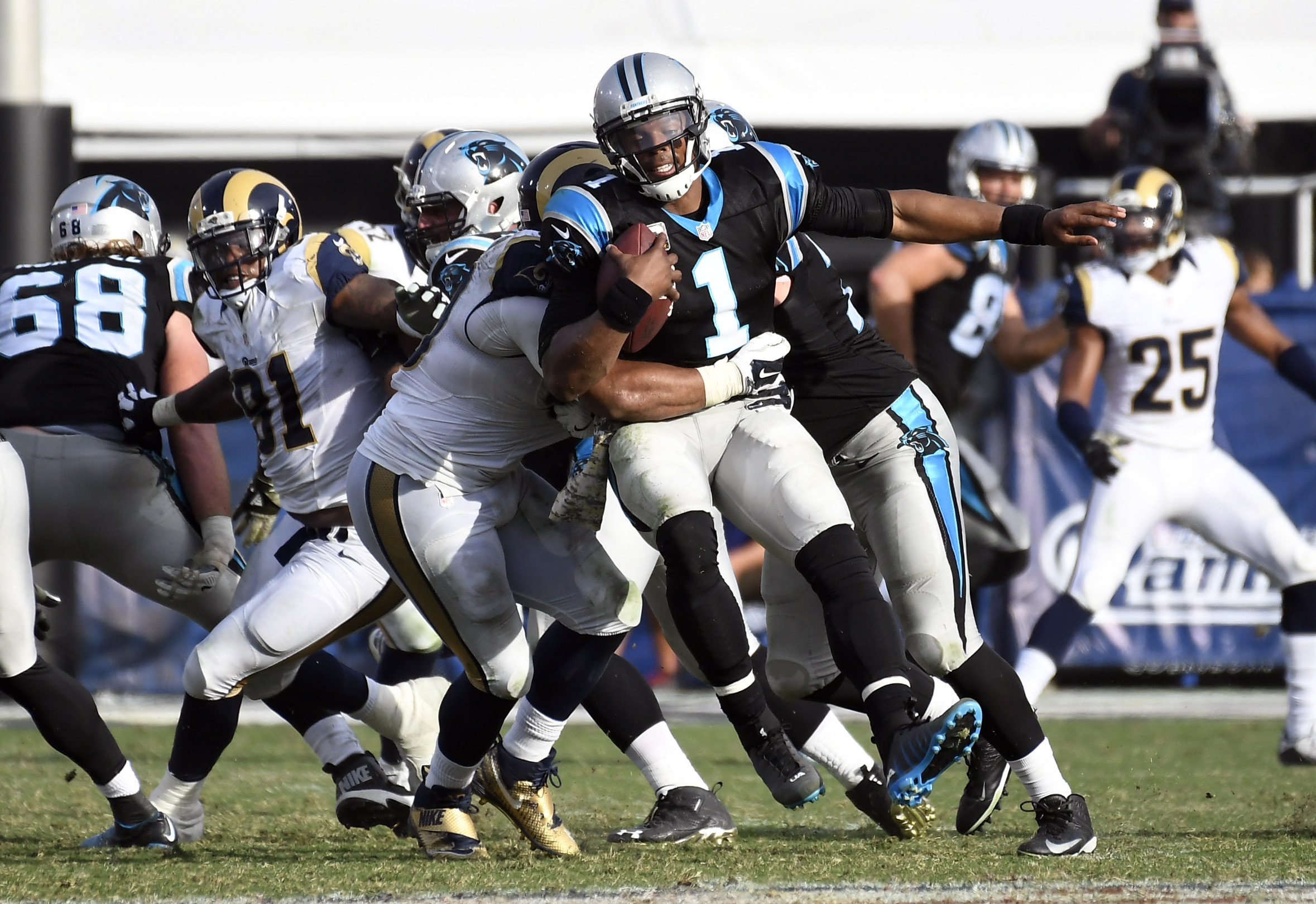 Photo: Los Angeles Rams at the Carolina Panthers NFL football game