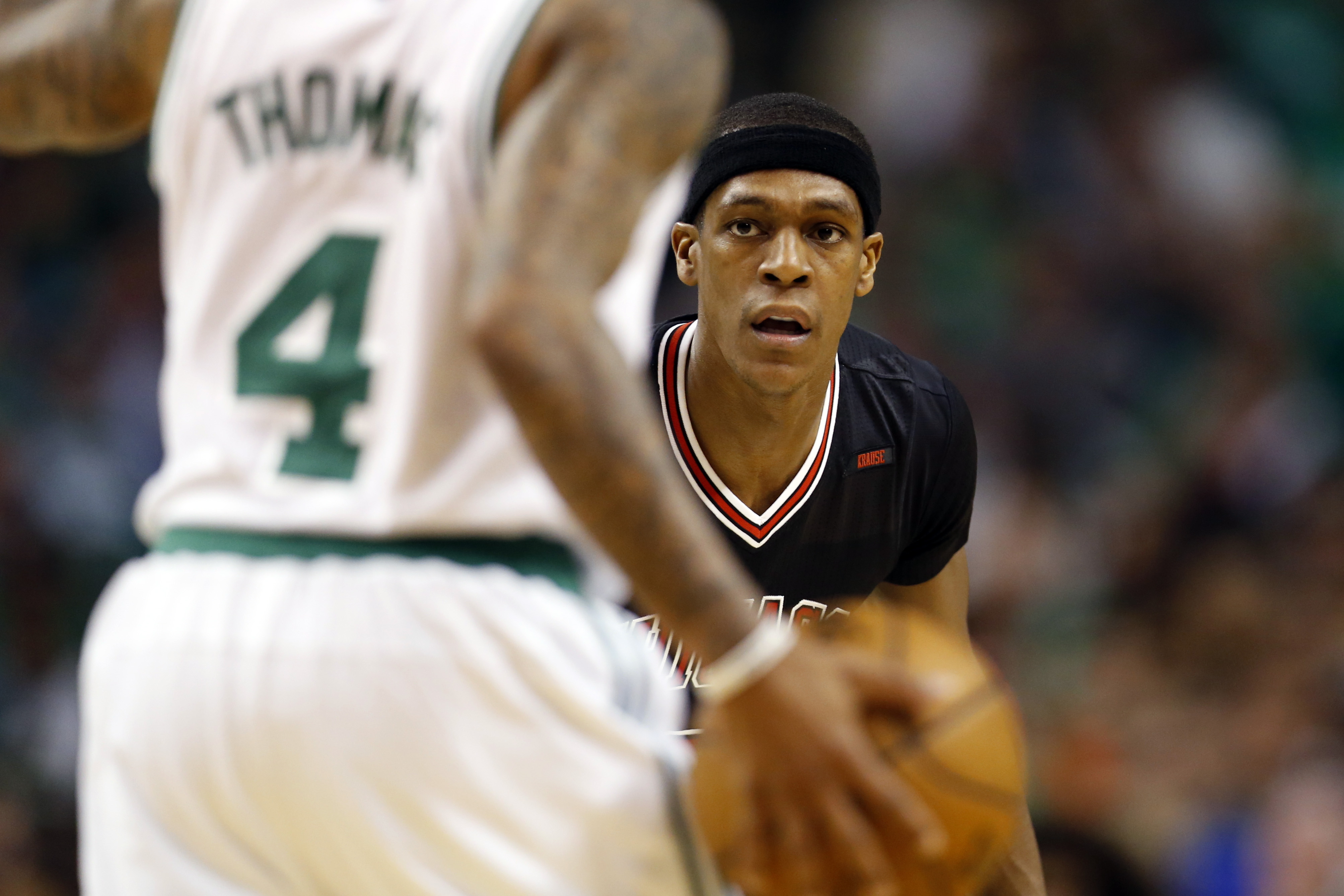 Rajon Rondo and Isaiah Thomas - Chicago Bulls v Boston Celtics