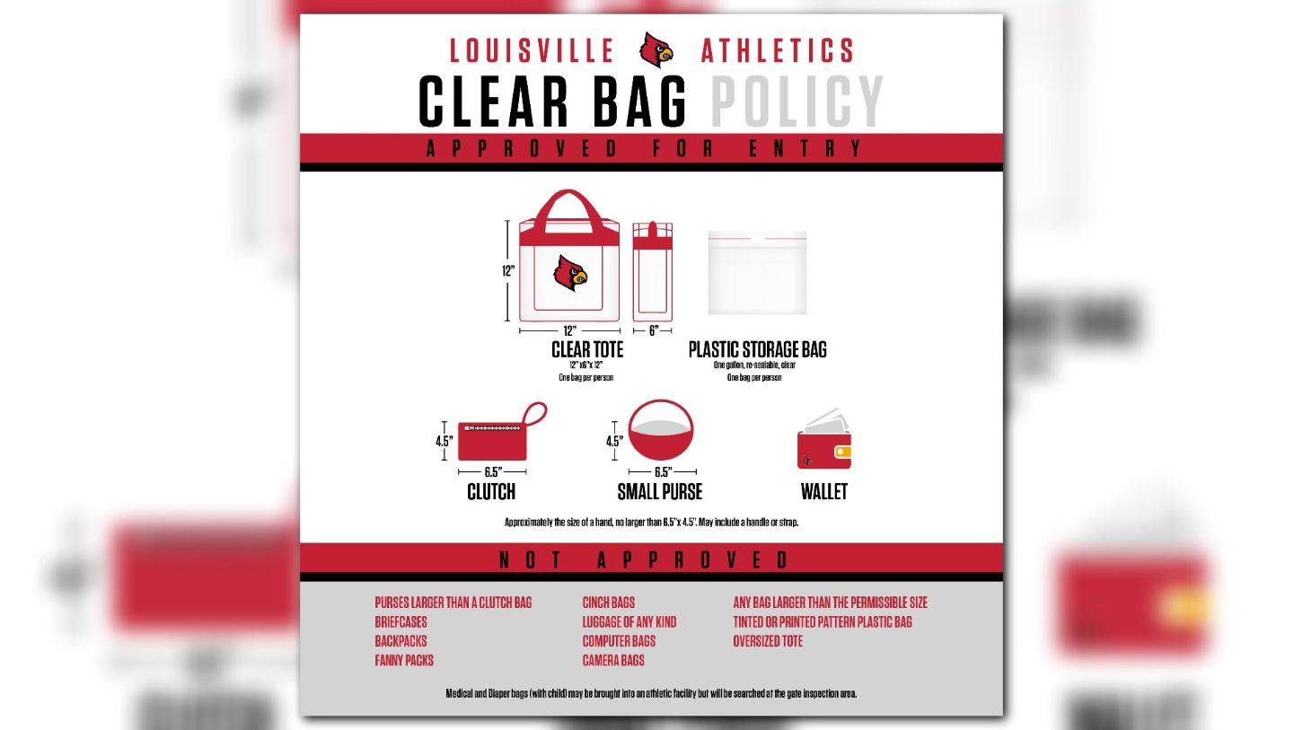 UofL Athletics adds clear bag policy, magnetic wanding at football games
