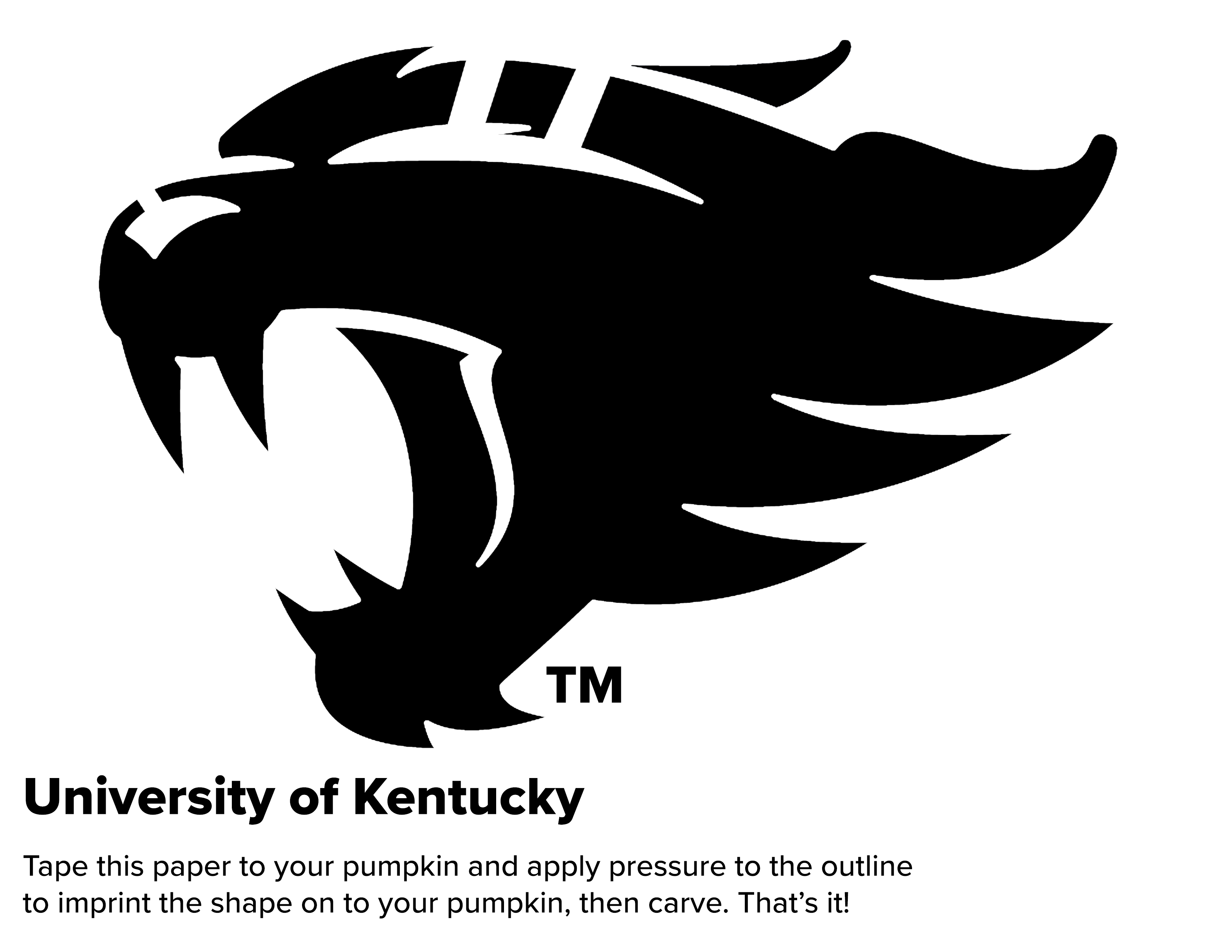 HOUSE DIVIDED Pumpkin Carving Stencils For UofL And UK Fans Whas11